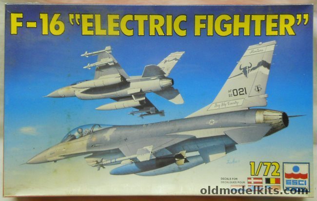 ESCI 1/72 General Dynamics F-16 Fighting Falcon - Netherlands 312 Sq / Norway 332 Skv / Israel / Denmark 727 Sq / Belgium 1st Wing 349 Sq  / USAF 474 TFW 428 TFS, 9091 plastic model kit